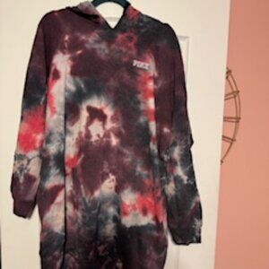Victoria's Secret PINK Tie-Dye Tunic Sweatshirt